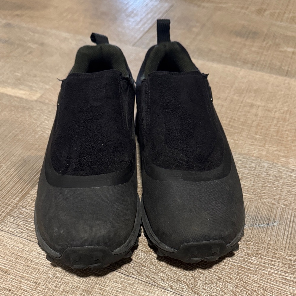 Men’s Insulated Black Slip-On All Weather Shoes